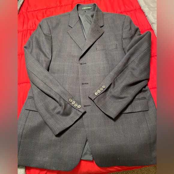 Men’s Ralph Lauren Wool Sport Coat / Blazer size 42R color dark grey. - Picture 8 of 11